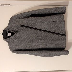 Chic Gray Quilted Women's Jacket